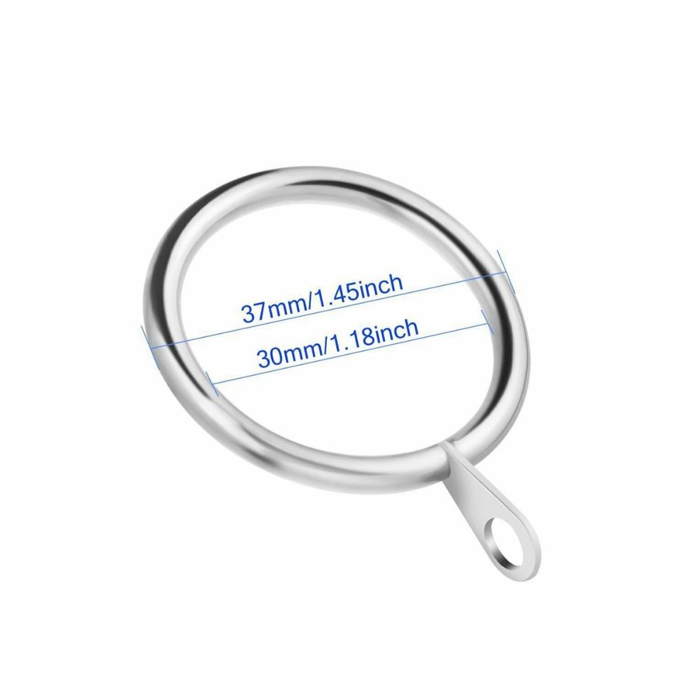 Металлические Бесшумные Сверхпрочные Кольца-крючки для Штор Римские Кольца для Карнизов