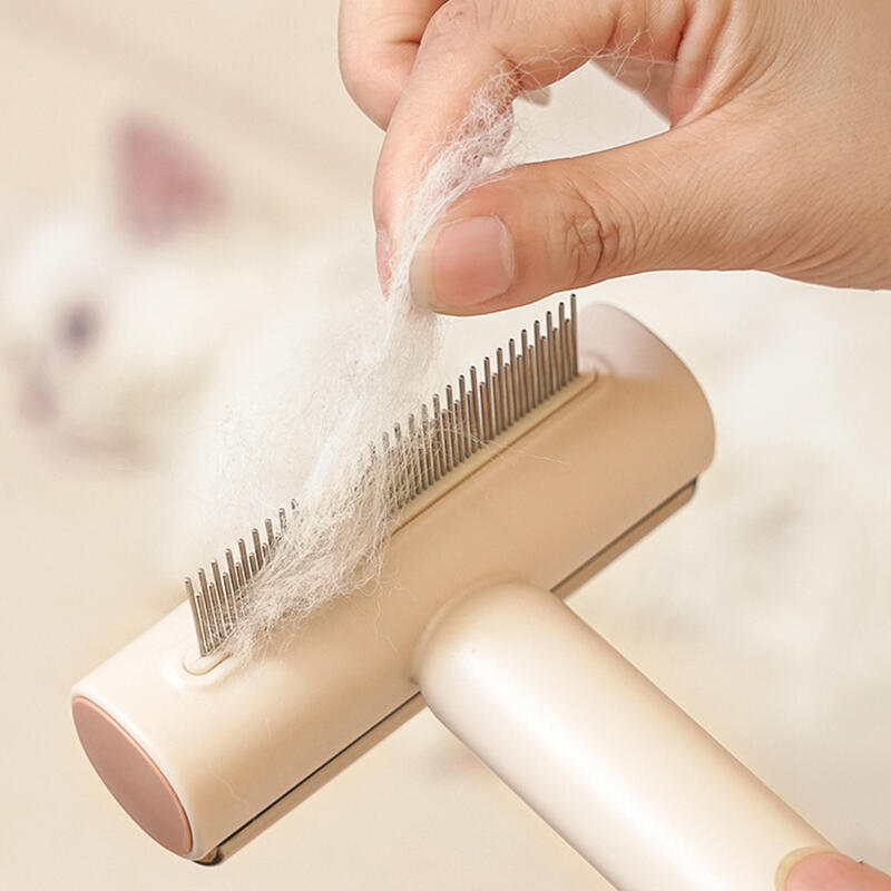 Professional 3 In 1 Pet Grooming Brush for Cats Deshedding Tool with Detangling Comb and Lint Roller Multi Function Hair Removal Tool for Pets