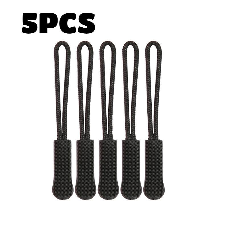 100 шт. Пулер для молнии Черный удлинитель Бирка Замена клипсы Фиксатор сломанной пряжки Вкладка на молнию Сумка для путешествий Чемодан Палатка Рюкзак