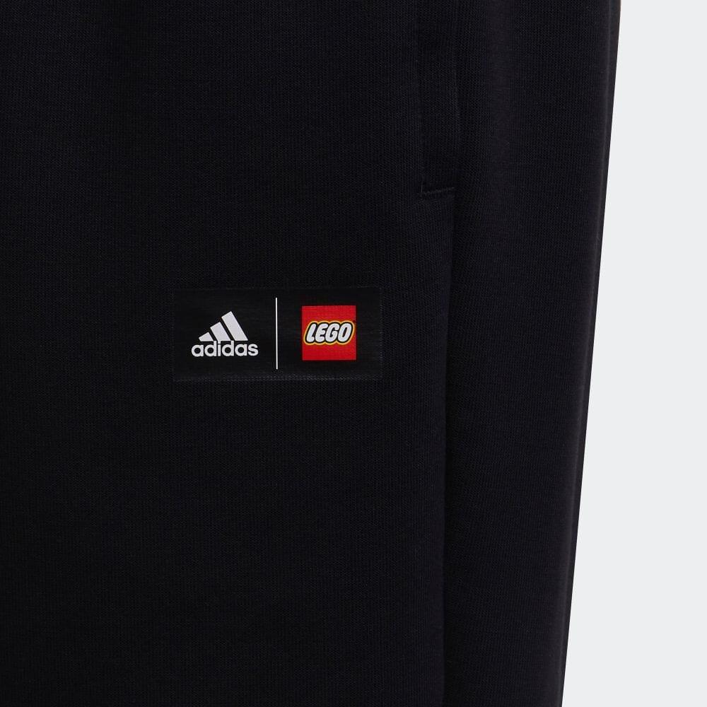 Детские вязаные спортивные штаны Adidas Lego Черные H65339