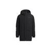 Mid-Length Hooded Zip-Up Down Jacket Men Outerwear Black H45235