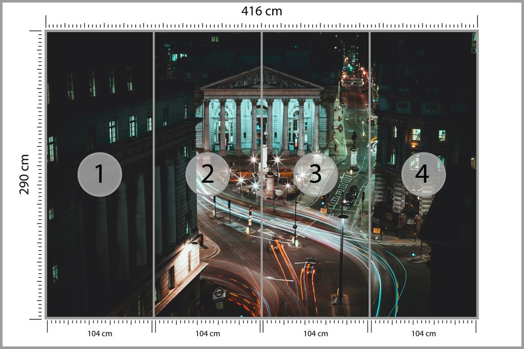 Photomural London At Night Non-Woven 416x290