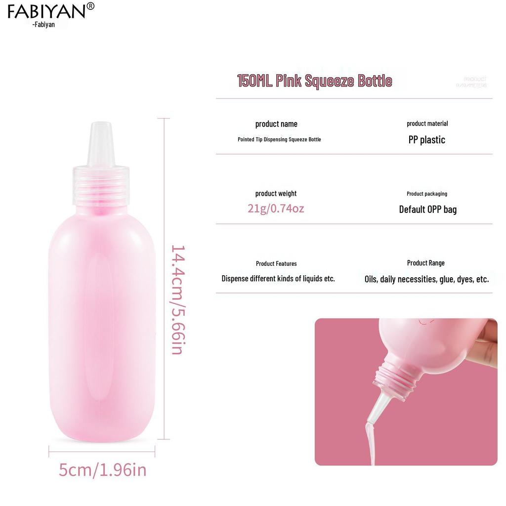 Многоразовая пластиковая туба с дозатором для лосьона, средства для умывания, крема, средства для снятия лака - Острый наконечник, Удобно для путешествий, В наличии