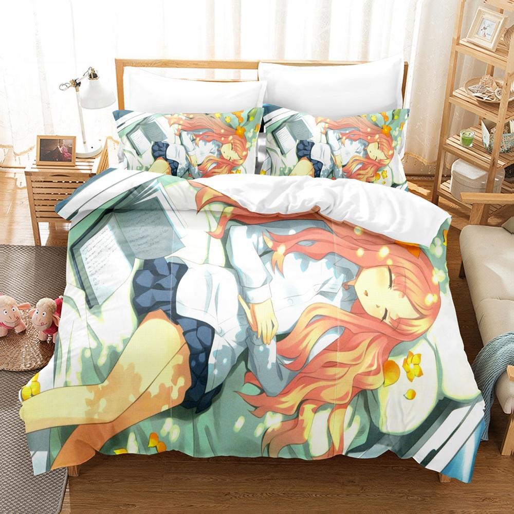 Новый аниме The Familiar of Zero Постельное белье Single Twin Full Queen King Size Bed Set Adult Kid Bedroom Duvet cover Sets Anime Bed