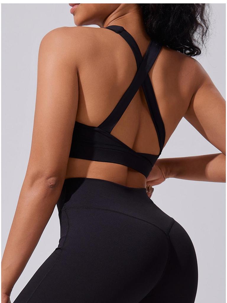 Европейский и американский спортивный бюстгальтер для женщин с высокой степенью поддержки и ощущением облака: Ударопрочный, Высокоэластичный Топ для Йоги для Бега и Фитнеса на Открытом Воздухе