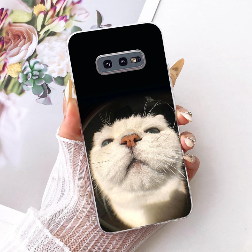 5.8'' Cover For Samsung S10e Case SM-G970F Clear Cute Kawaii Fashion Butterfly Funny Painted Casing For Samsung Galaxy S10e