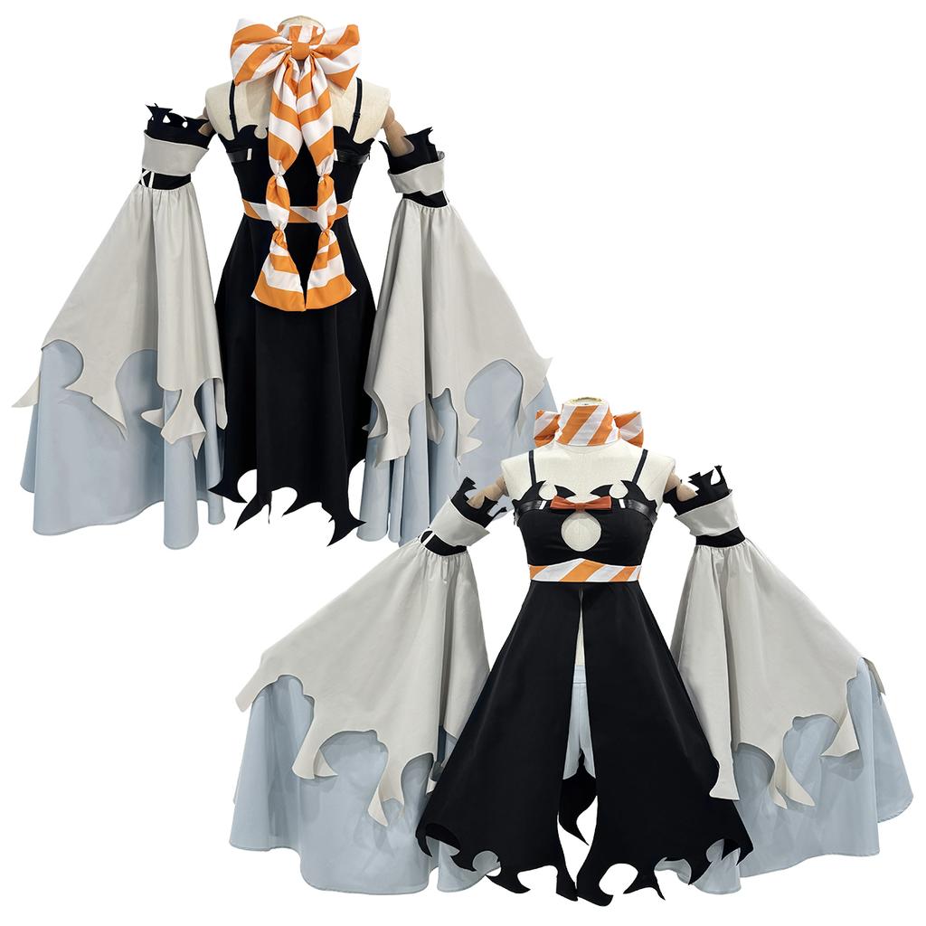 HOLOUN Аниме Гачиакута Амо Косплей Костюм Чехлы на ботинки Платье Шарф Шорты Рукава Конвенция Хэллоуин Рождественский Подарок