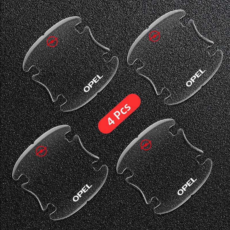 Transparent Car Door Bowl Handle Protective Film Trim Anti-Scratch Stickers For Opel Astra j Insignia Astra g Corsa Zafira Mokka NE9