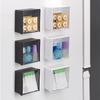 Plastic Magnetic Storage Box Space Saving Dustproof Mini Storage Box Square with Transparent Lid Wall Mounted Storage Boxes