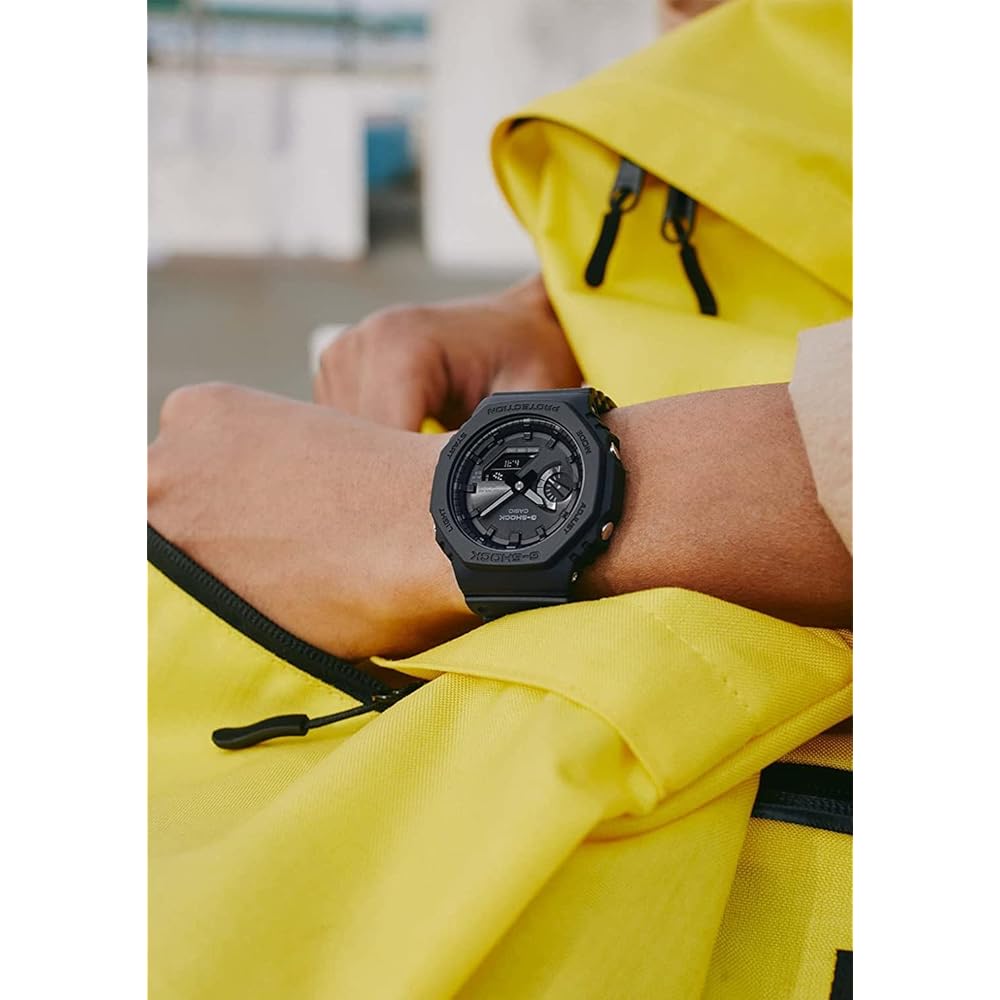 Casio G-Shock GA-B2100-1A1 Унисекс Bluetooth Tough Solar Часы Матовый Черный Аналогово-Цифровые Carbon Core Guard