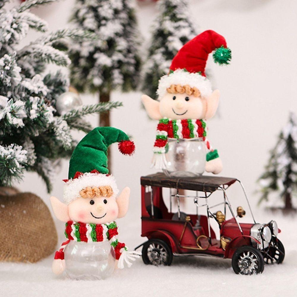 Кукла Подарок Подвеска Рождественская елка Рождественское украшение Эльф Подарочные пакеты Банка для конфет Бутылка для хранения