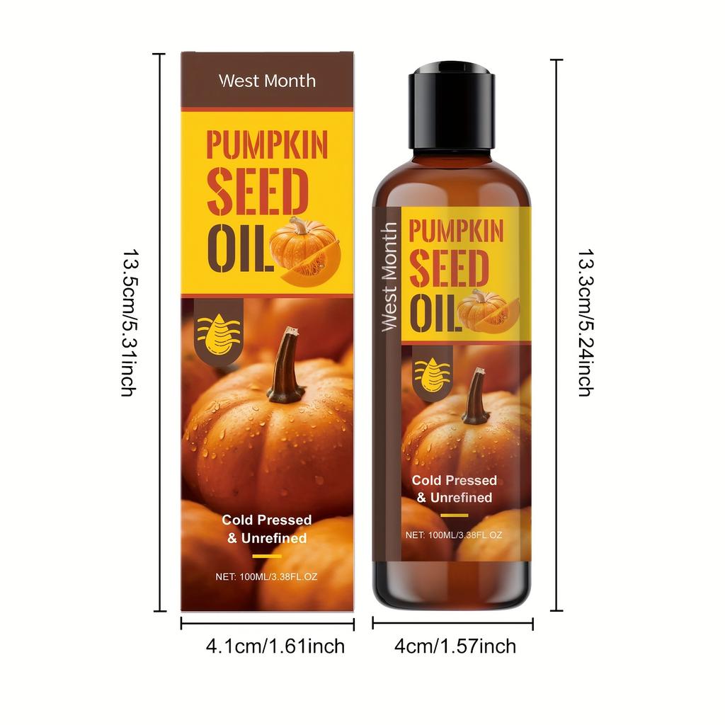 Pumpkin Seed Oil, Moisturizing Body Light Beige, Smoothing Hair Lasting Fragrance Daily Care Essential Oil and Is An Essential Oil for Daily Hair Care