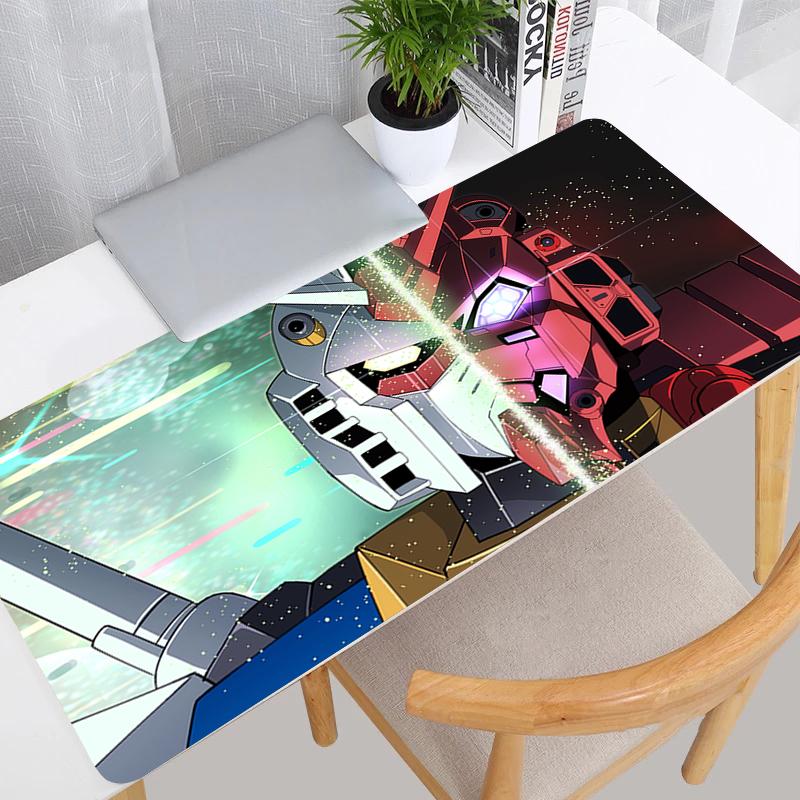 Mouse Pads Large Mechanical Warrior Rx782 Ggundam Gamer Keyboard Desk Mat Rubber Gaming Accessories Mousepad Anime Desk Decor