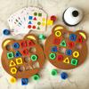 1PC Children Matching Puzzle Toys Colors Geometric Shape Jigsaw Board Games Early Educational Interaction Toys For Kids Games