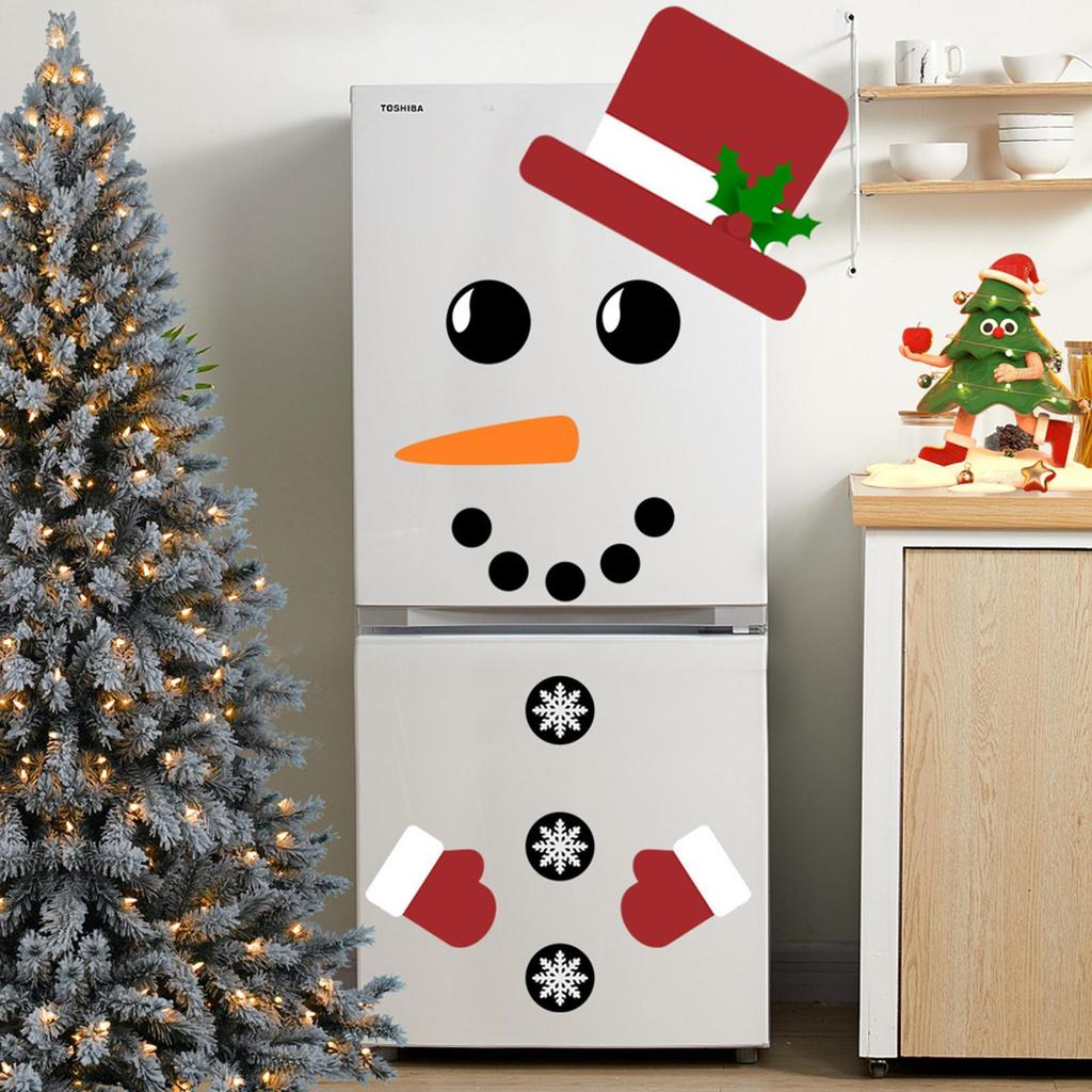 Fridge Stickers Fridge Door Decals Christmas Decorations Funny Home Decor for Metal Wood Holiday Party Birthday Couples
