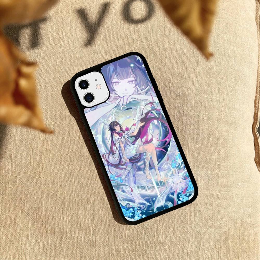 Genshin Impact Коломбина Для IPhone 17 16 15 14 13 12 11 Pro Max Plus Ударопрочная задняя крышка телефона из ПК+ТПУ