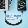 Anniber Usb C Cable Coil Type C Cable Telescopic (from 0.3M To 1.2M) USB-C/Type-C To USB-C Cable Coil Type PD60W Rapid for Car Iphone15 Charging Cable