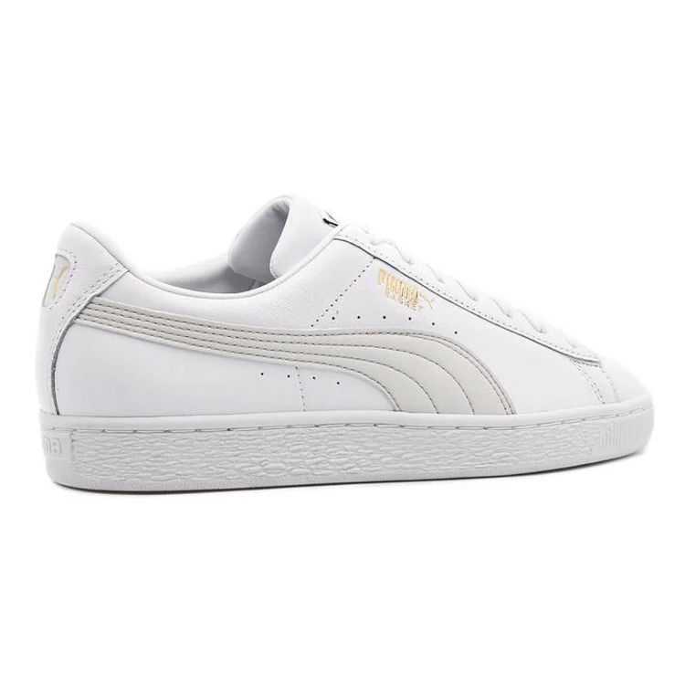 Puma Basket Classic Xxi Тканевые Минималистичные Повседневные Низкие Кроссовки Унисекс Белый 374923-06