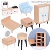 Micro Landscape Mini Furnishing TV Cabinet Dollhouse Miniature Furniture Sofa Bed Wardrobe