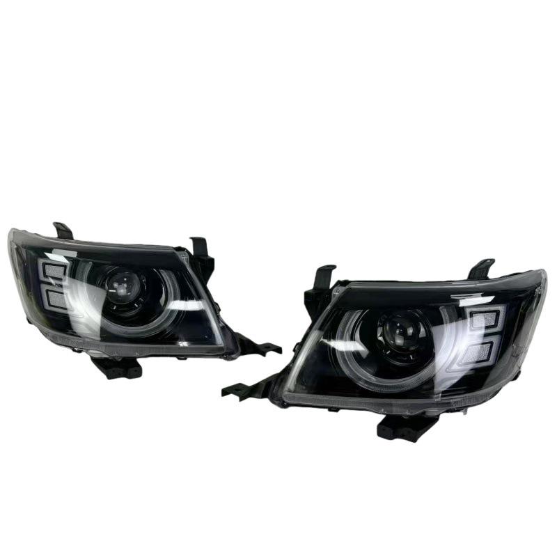 Передние светодиодные фары для Toyota Hilux VIGO 2011-2014 с ДХО и поворотниками