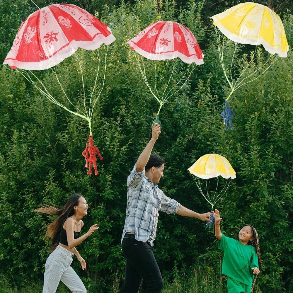 10pcs Figure Soldier Children's Educational Outdoor Toy Parachute Soldier Sports Play  Educational