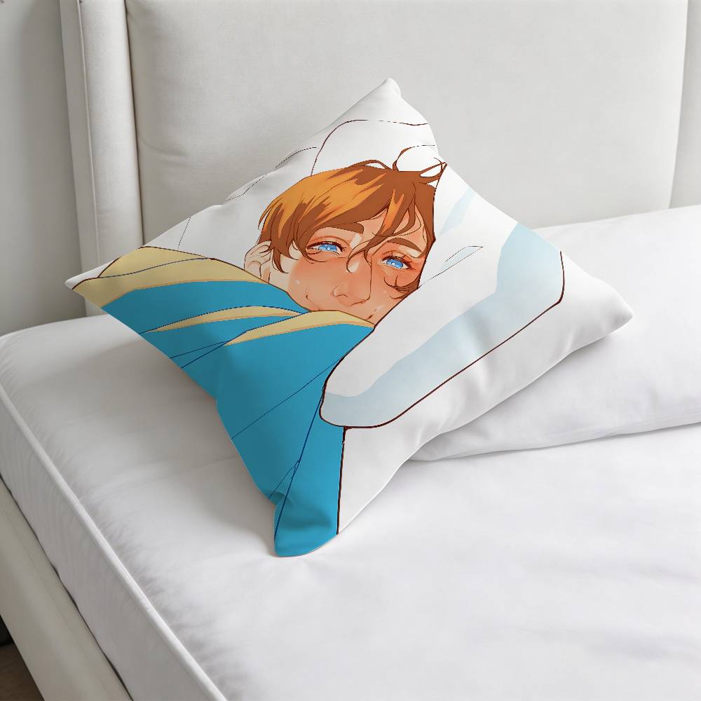 DDispatch Robert Waterboy Square Pillow Case Soft Decorative Throw Pillow Cover for Home Sofa Bed