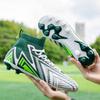 Professional Men's Football Boots Green High Top Soccer Training Shoes Man Outdoor Non-slip FG TF Football Futsal Shoes For Men