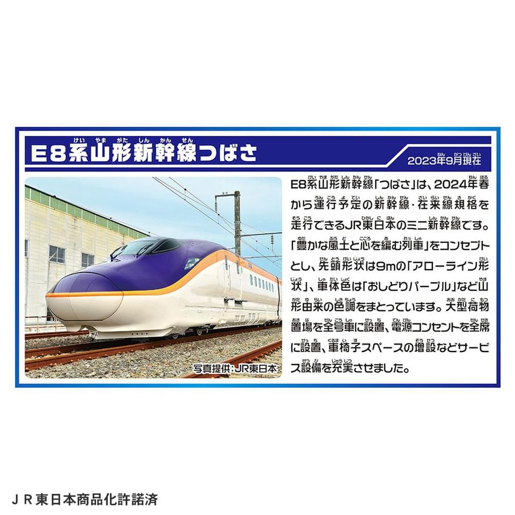 Takara Tomy Plarail Connect! E8 Series Tsubasa & Tomica Arch Crossing Set (Includes 3 S-Shaped Rails as a First-Time Bonus) Train Toy