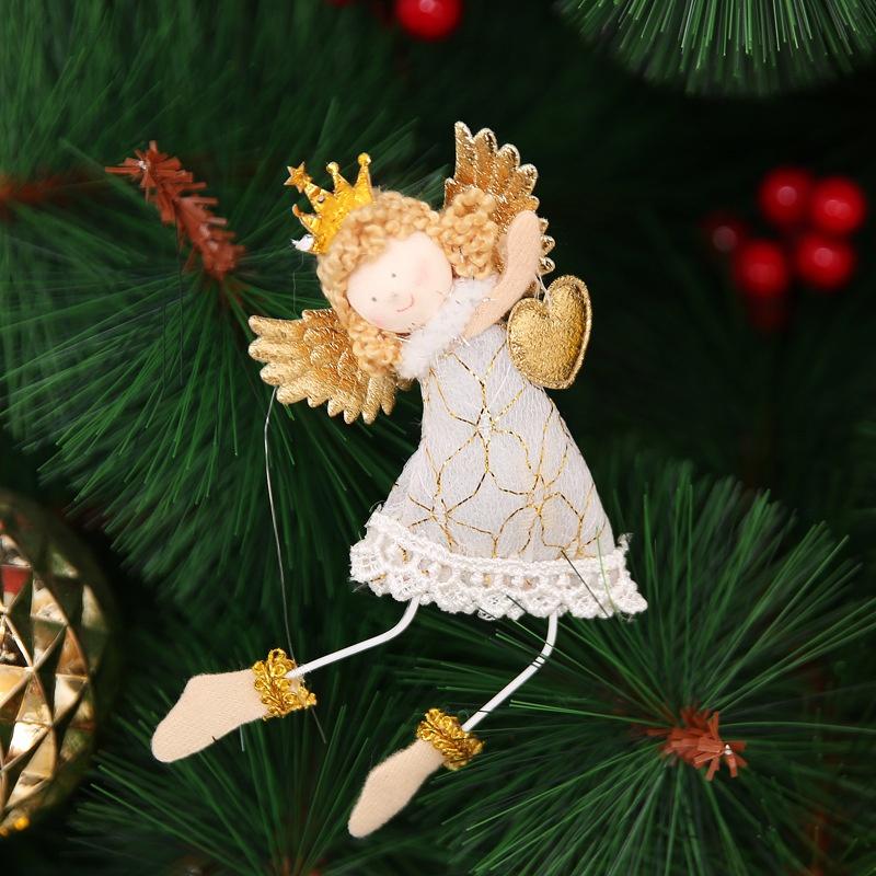 New Christmas Decorations Christmas Cute White Angel Desktop Window Creative Ornaments Christmas Tree Ornaments