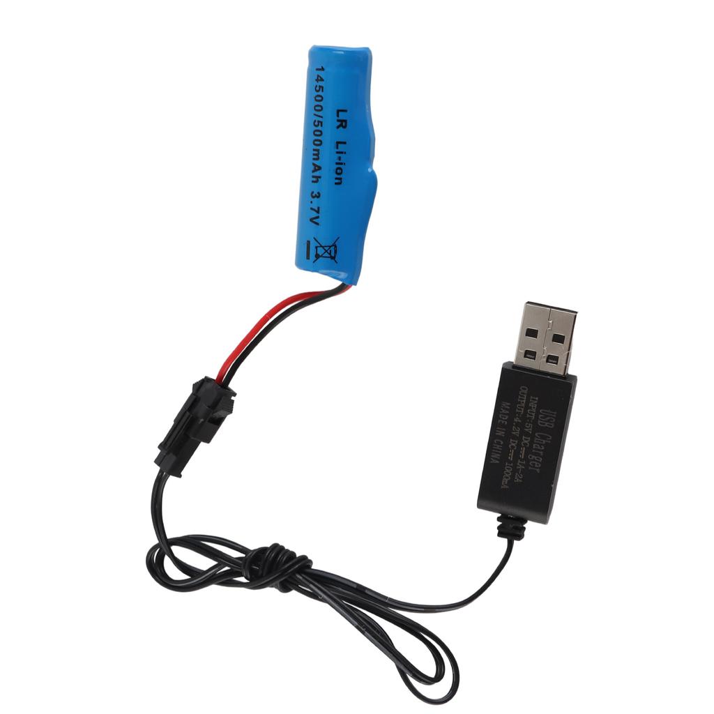 3.7V 500mAh литиевая батарея имитация RC лодка игрушки батарея USB кабель для зарядки аксессуары RC лодка