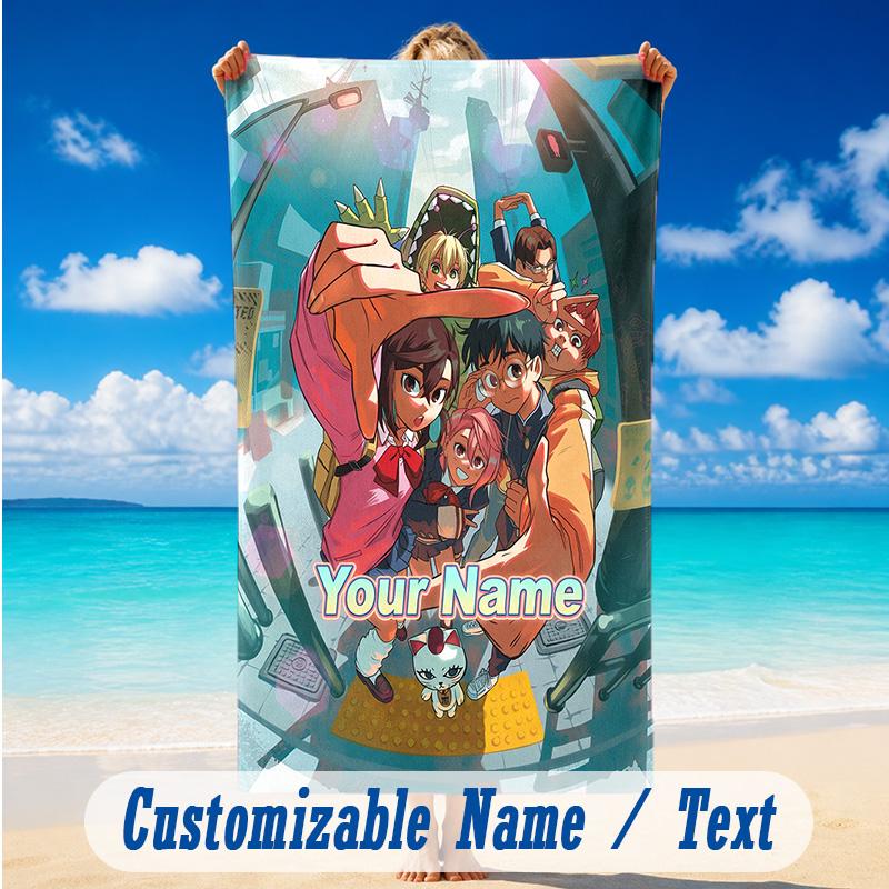 Beach Towel Custom Name Text, Quick Dry Large Towel For Beach HomeDandadan