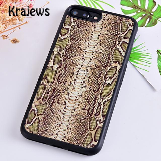 Krajews Cool Snake Texture Phone Case Cover For iPhone 17 Air 16 15 14 plus 12 13 pro max coque Shell Fundas