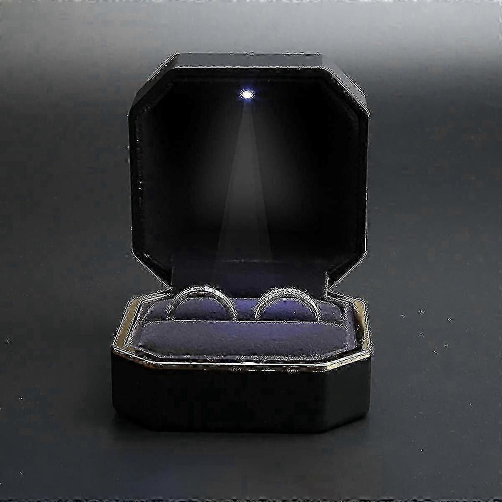2025 Ring and Jewelry Storage Box, this Jewelry Box features an integrated Led Light.