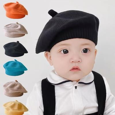 Детская шапка весна и осень зима берет детская вязаная шапка четыре сезона мужчины и женщины ребенок новорожденный вязаная шапка маленький возраст