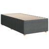 Box Spring Bed with Mattress Dark Grey 80 x 200 cm Fabric