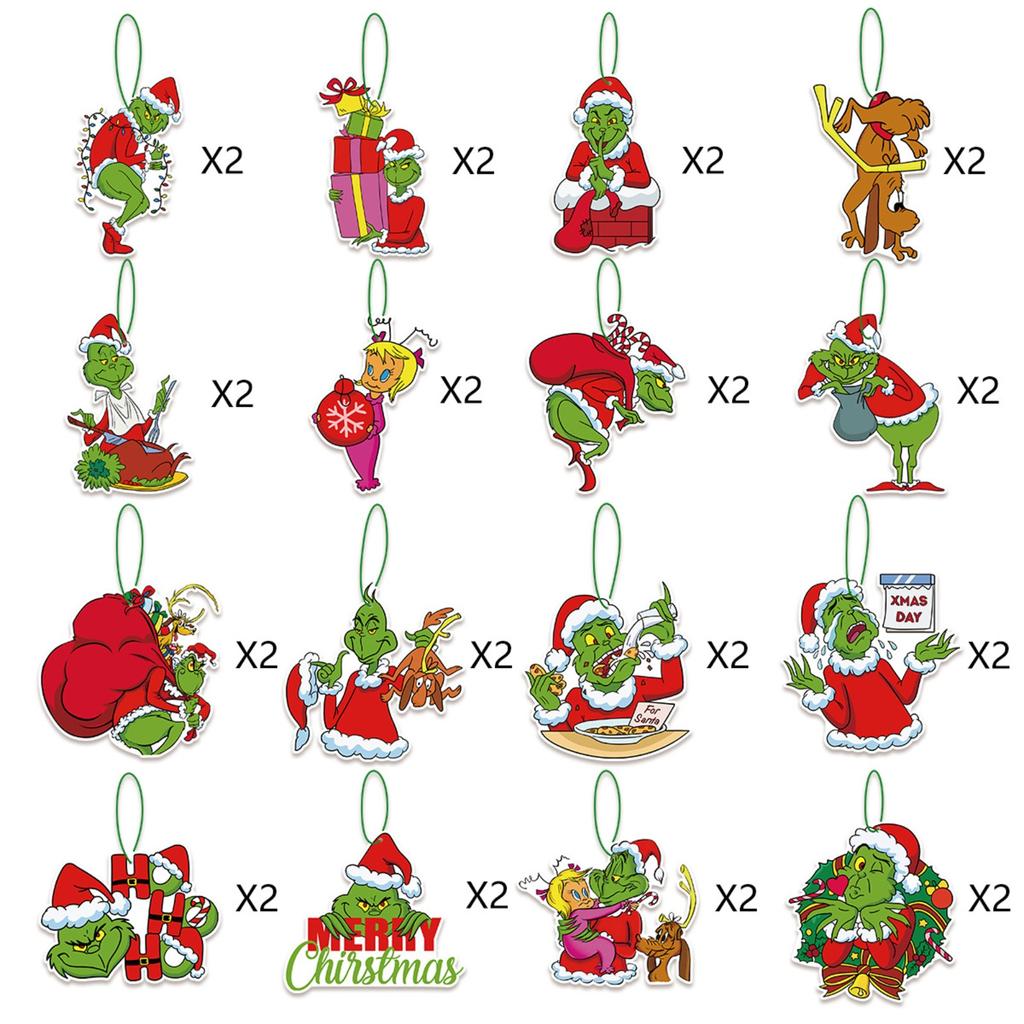 Christmas Tags, Christmas Tree Ornaments, Holiday Atmosphere Party Ornaments, Pendants