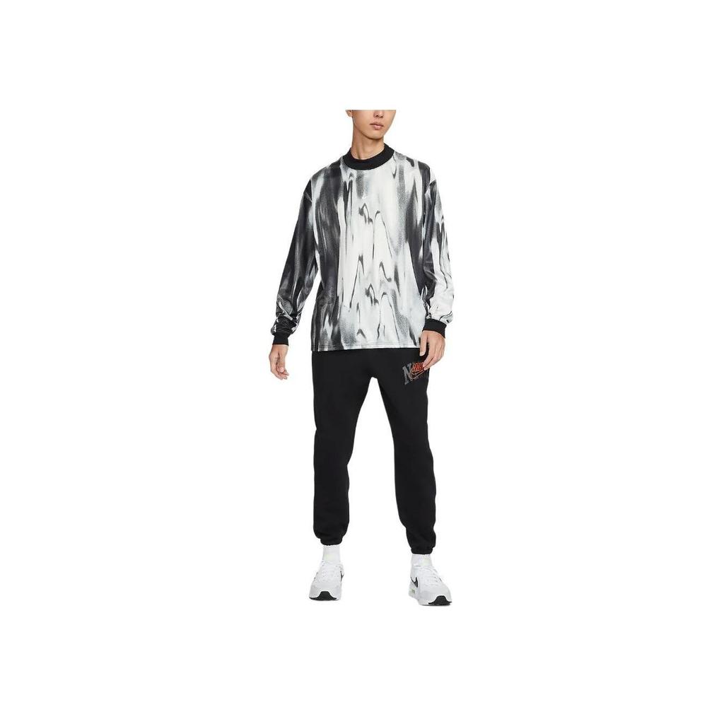 Nike Мужская футболка с длинным рукавом Dri-Fit Culture Football, свободная вязка, топ, цвет Парусный белый/Черный FZ0561-133