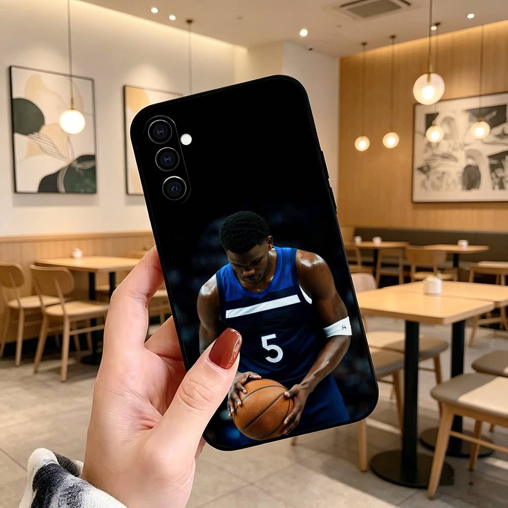 Чехол для телефона Basketball Antman 5 Anthony Edwards для Samsung Galaxy A73, A72, A71, A70, A53, A52, A51, Мягкий силиконовый черный чехол