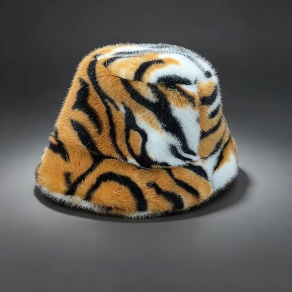 Korean Style Plush Bucket Hat Velvet Fluffy Warm Hat Fashion Faux Fur Fisherman Hat Outdoor