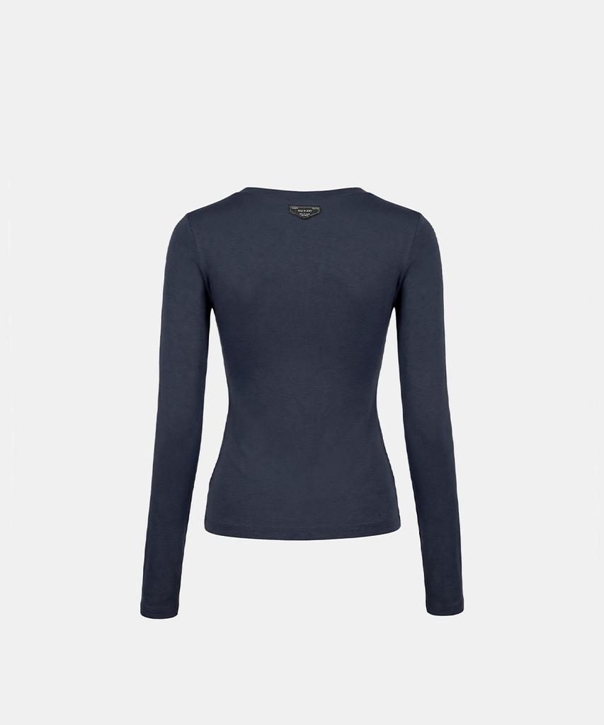 BADBLOOD Everyday Crew Neck Long Sleeve T-Shirt - Charcoal