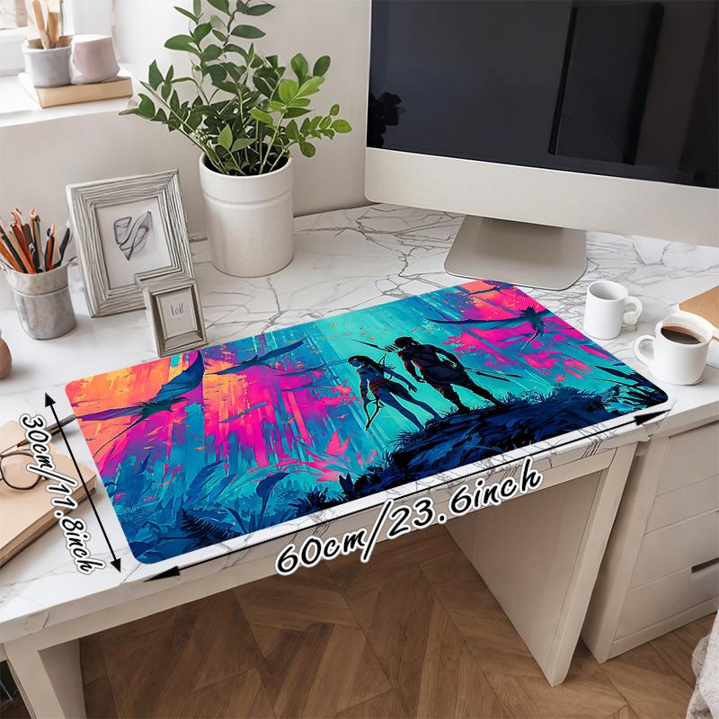 1Pc Underwater Diver Fantasy Gaming Mouse Pad Keyboard Desk Mat Non-slip Rubber Lock Edge Waterproof Computer Mousepad for Office Home Decor Y1385