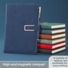 A5 Exquisite U-Shaped Magnetic Buckle Business Notepad - Retro Style Meeting Record Book, Custom Logo Optional