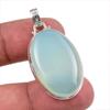 Natural Aqua Chalcedony Gemstone Handmade 925 Solid Silver Pendant 1.50" y6W00