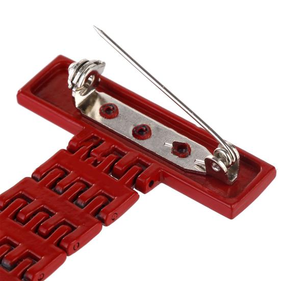 Металлическая карманная кварцевая аналоговая брошь с зажимом для медицинской медсестры, часы-брелок