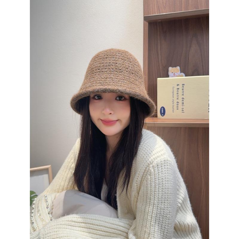 Women S Knitted Wool Blend Fisherman Hat Warm Fashionable Casual Hat
