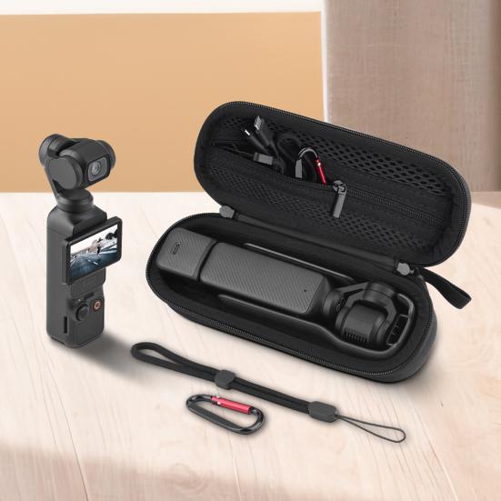 Vlogging Camera Carrying Case for DJI OSMO POCKET 3 Shockproof Zipper Portable Travel Hard Shell Storage Bag Protective Box Video Camera Accessories