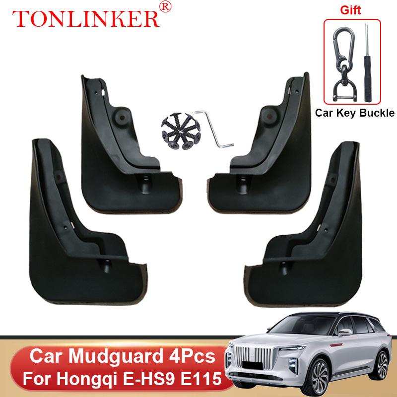 TONLINKER Car Mudguard For Hongqi E-HS9 E115 EHS9 2022 2023- Mudguards Splash Guards Front Rear Fender Mudflaps
