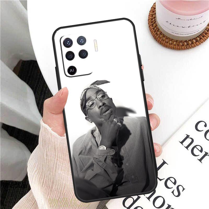 Чехол для рэпера 2pac Tupac для Oppo A18 A74 A57 A17 A77 A38 A58 A78 A98 A54 A94 A80 A60 A40 A96 A76 A16 A15 A5 Pro
