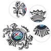 YYCE3 3D Car Fender Metal Crown Lion Emblem Badge decoration Stickers For Alfa Romeo Giulietta GT 159 147 Mito Volante Auto Styling