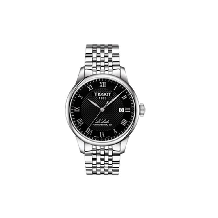 Tissot Коллекция Le Locle Автоматический Механический Механизм Мужские Часы Часы 39.3мм Черный Циферблат T006.407.11.053.00